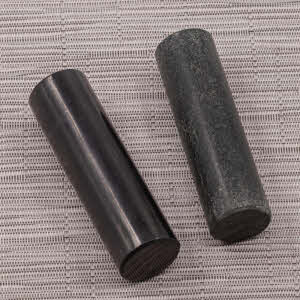 Schungit Zylinder+Talkchlorit Zylinder 100 x 30 mm poliert Pharaonenzylinder NEU 